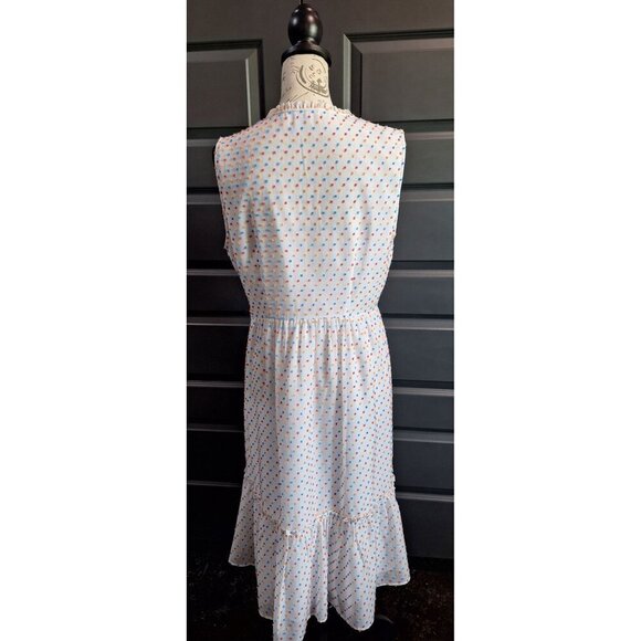 EUC Draper James Swiss Dot Tiered Dress/Size 12 - Picture 2 of 6